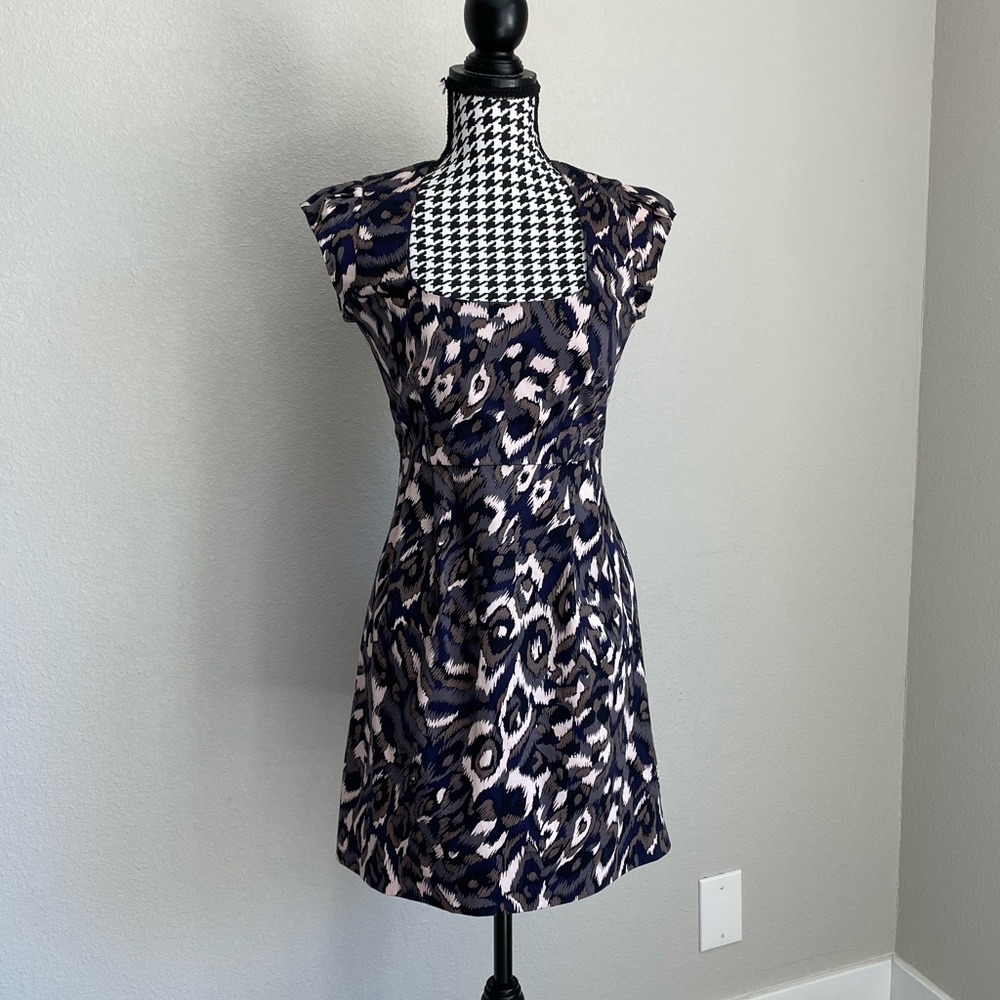 Abstract Pattern French Collection Dress